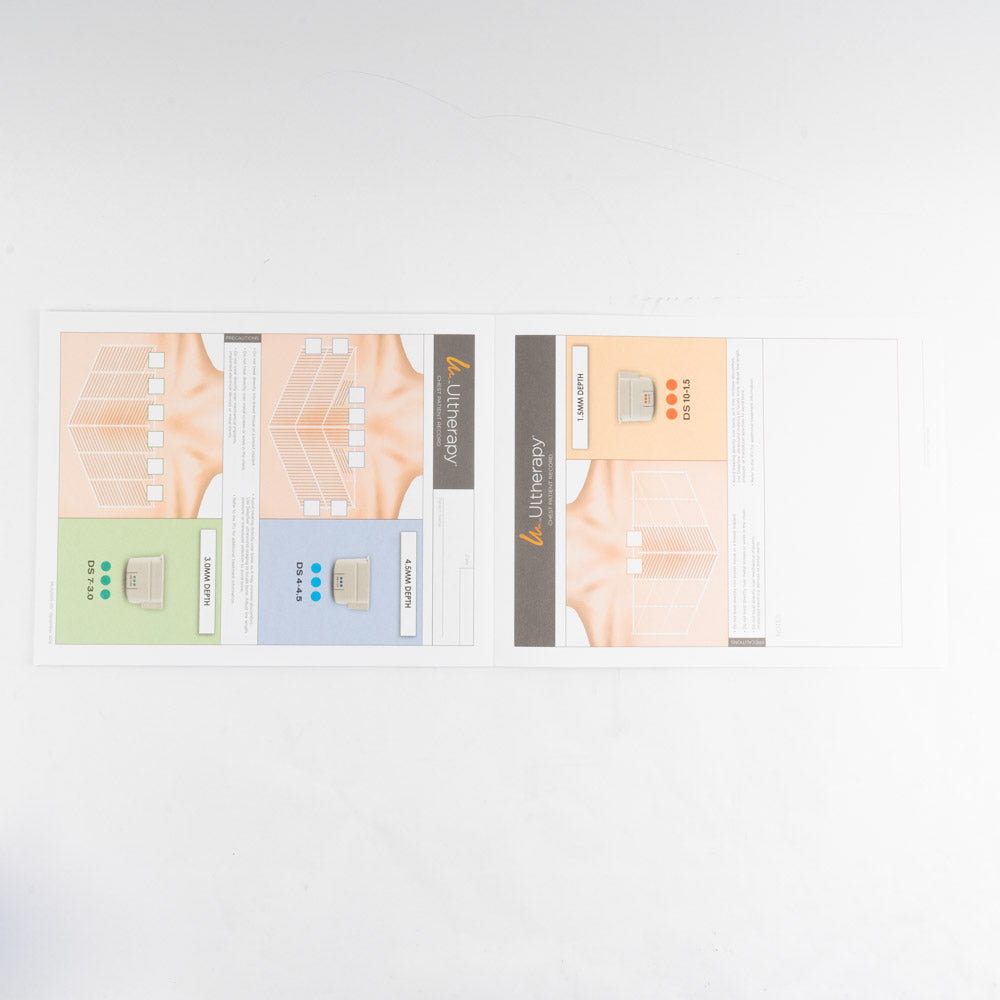 Ultherapy Patient Chest Planning Record - Treatment Preparation Tear Sheet