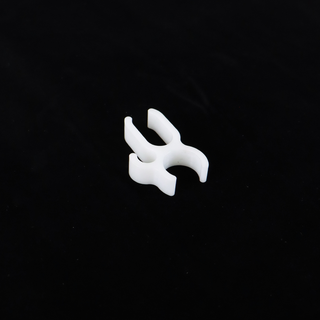 ConMed Buffalo Filter Tubing Clips Dual Tube Cable Holder White Plastic x5pcs