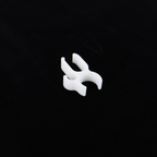 ConMed Buffalo Filter Tubing Clips Dual Tube Cable Holder White Plastic x5pcs