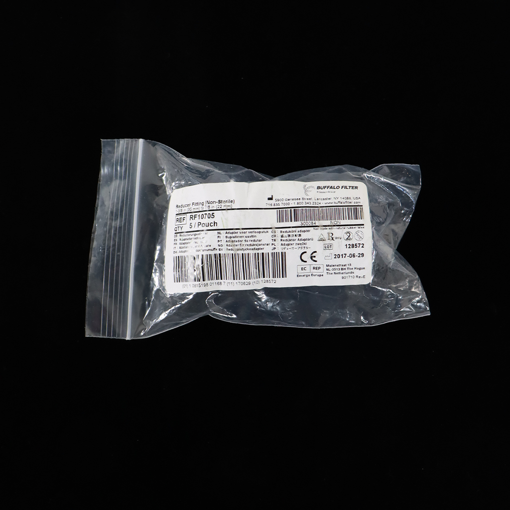 ConMed Buffalo Filter Reducer Fitting 1-3/8in (35mm) - 7/8in (22mm) RF10705 x3pc