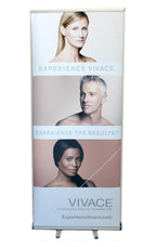 ABM Vivace Fractional RF Microneedling 80 x 33" Retractable Vinyl Banner Display