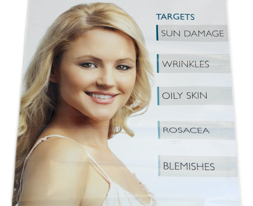 HydraFacial MD Detoxify Rejuvenate Protect Vinyl Banner 58 x 24" P/N: 19429-01