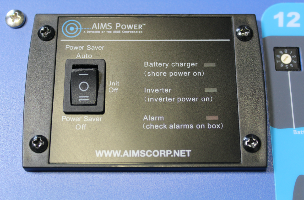 2000 Watt Pure Sine Inverter Charger 12Vdc to 120Vac Output and Battery