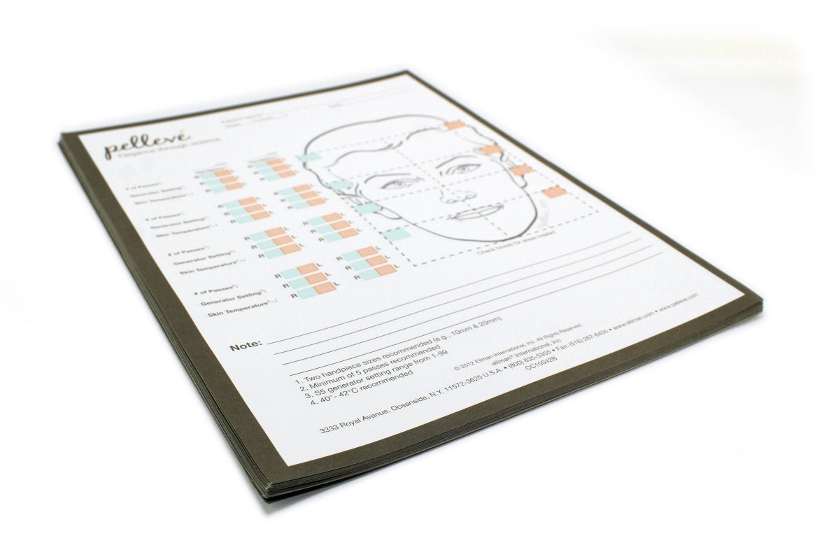 Ellman Pelleve Face Patient Record Form Pad - 20 Sheets