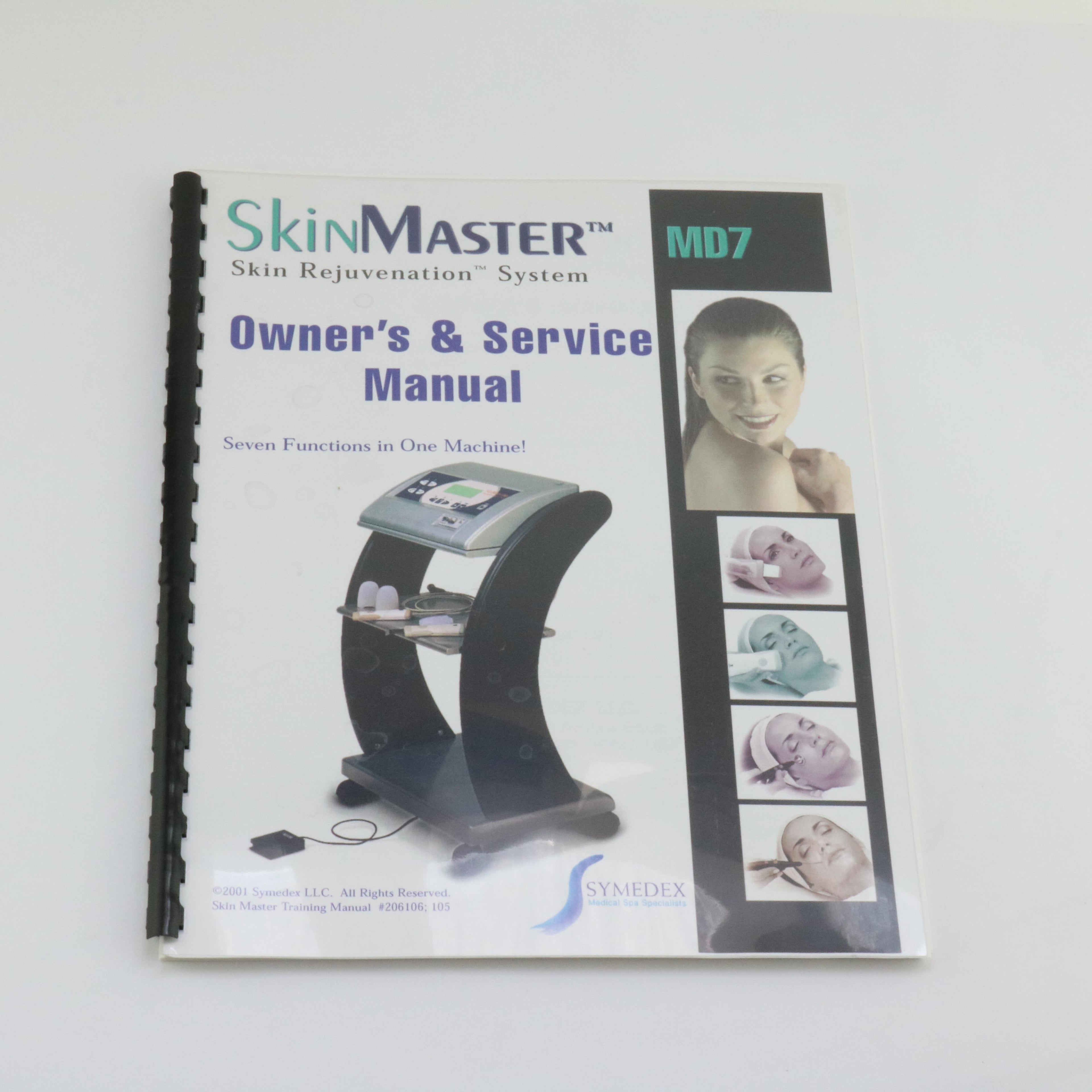 2001 Symedex 206106 SkinMaster MD7 Skin Rejuvenation Owner/Service Manual REV105