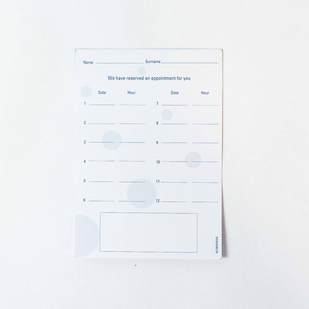 Asclepion Pretreatment Patient information Handout & Custom Appointment Card