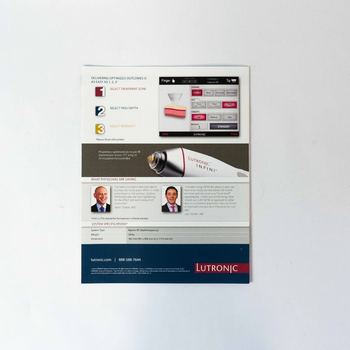 Lutronic INFINI - High Intensity Focused RF - 2016 System Overview Sales Booklet