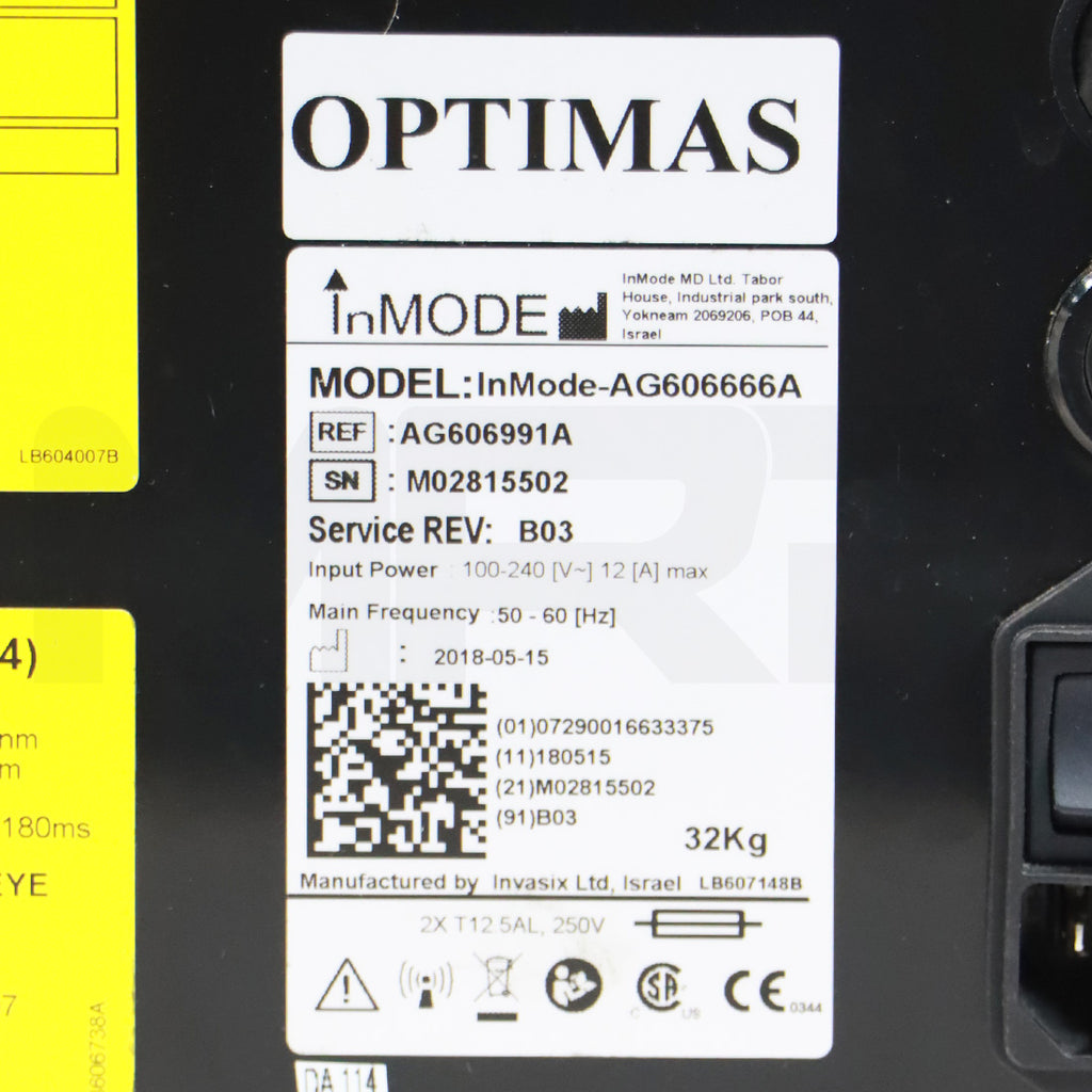 2018 InMode Optimas Multi-Platform Skin Treatment & Hair Removal System