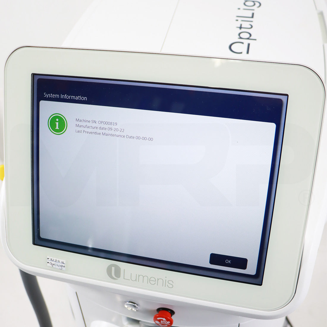 2022 Lumenis OptiLight Non-Invasive Pulse Dry Eye Relief IPL System