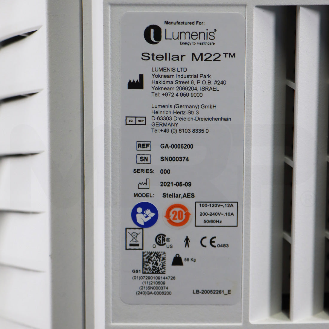 2021 Lumenis Stellar M22 ResurFX Laser IPL ResurFX Nd:YAG System