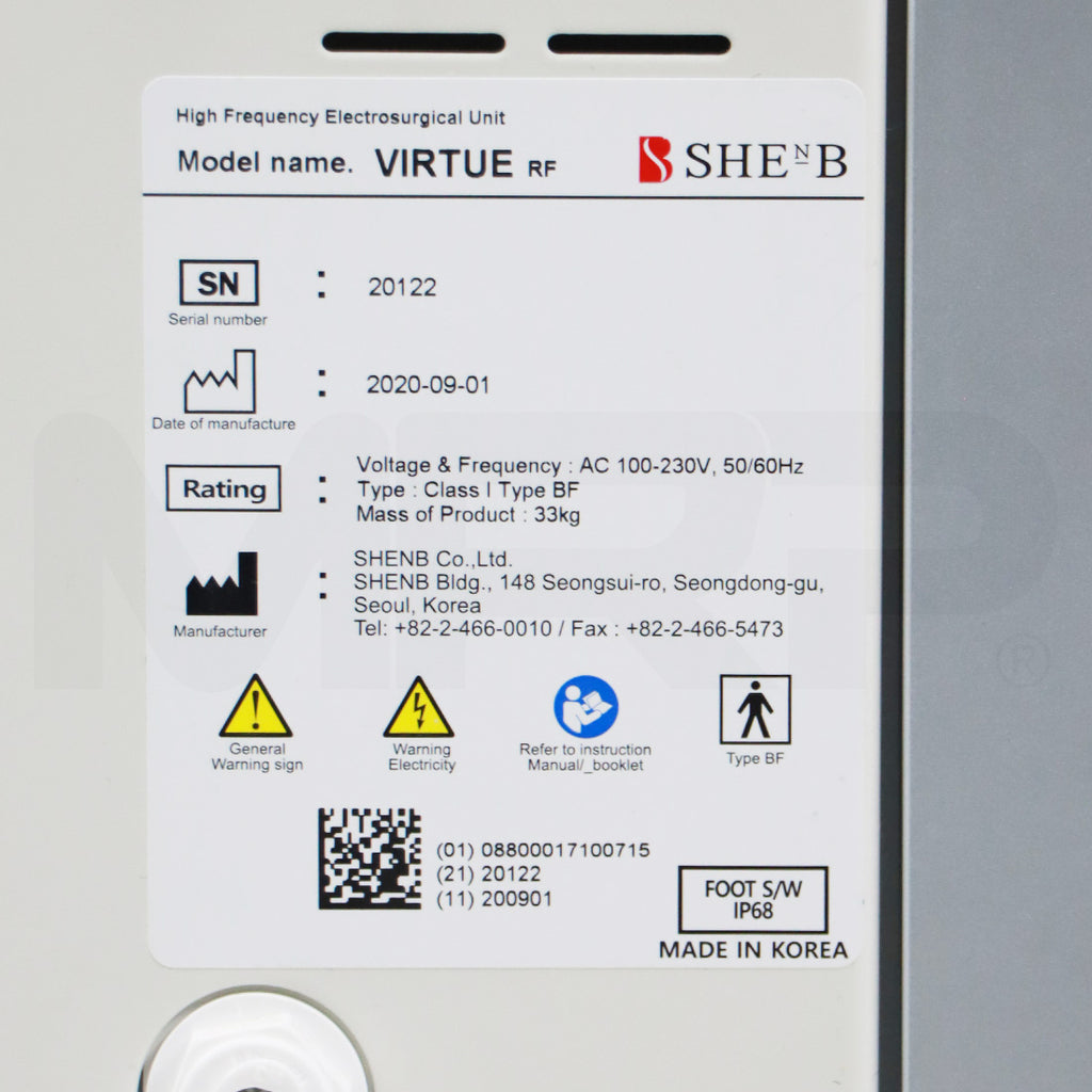 2020 Cartessa VirtueRF ShenB High Frequency Electrosurgical Device ExactRF SmartRF