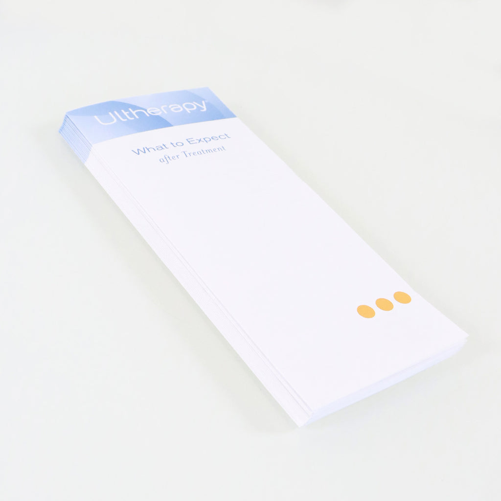2012 Ulthera Ultherapy 'What To Expect After Treatment' Trifold Brochure 16x