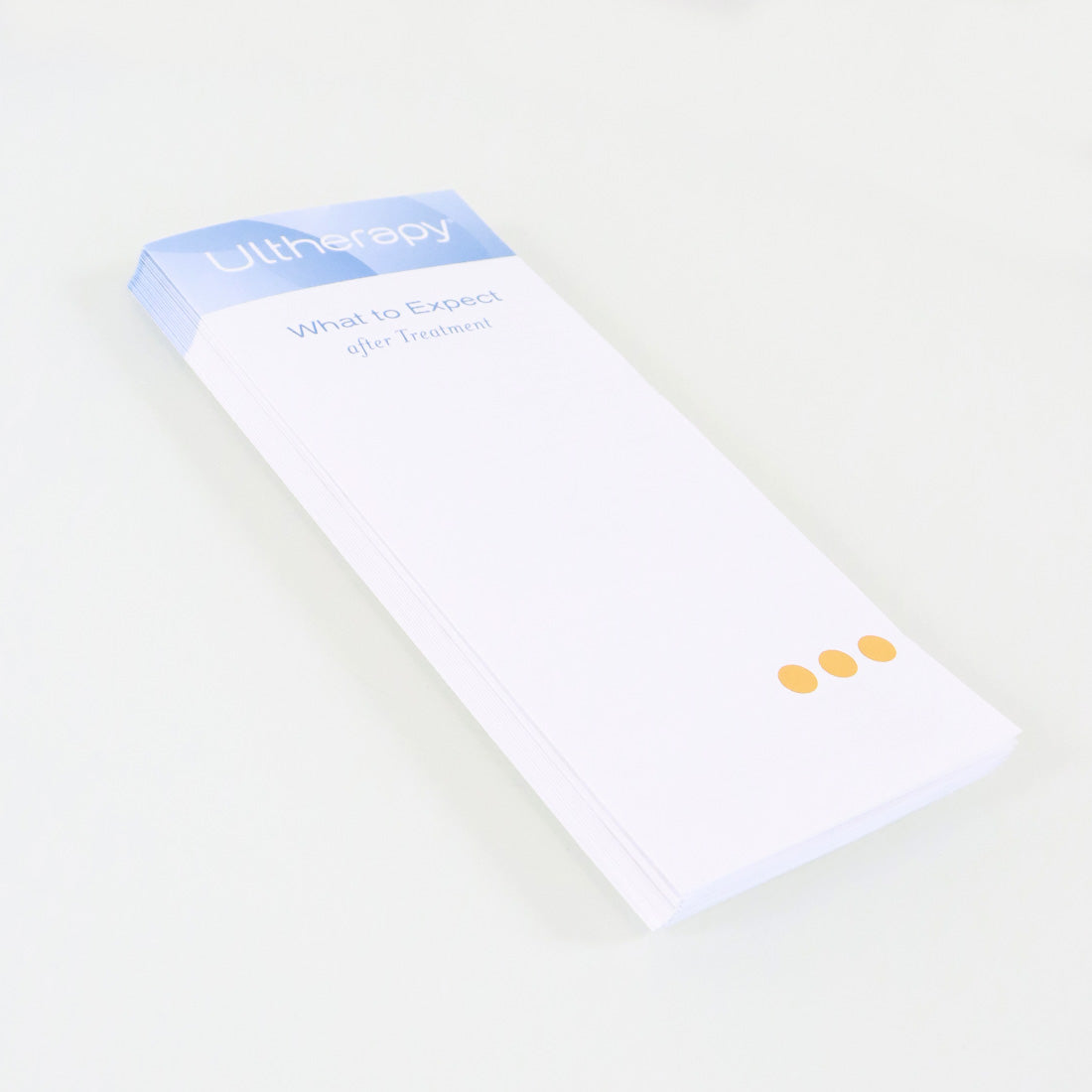 2012 Ulthera Ultherapy 'What To Expect After Treatment' Trifold Brochure 16x