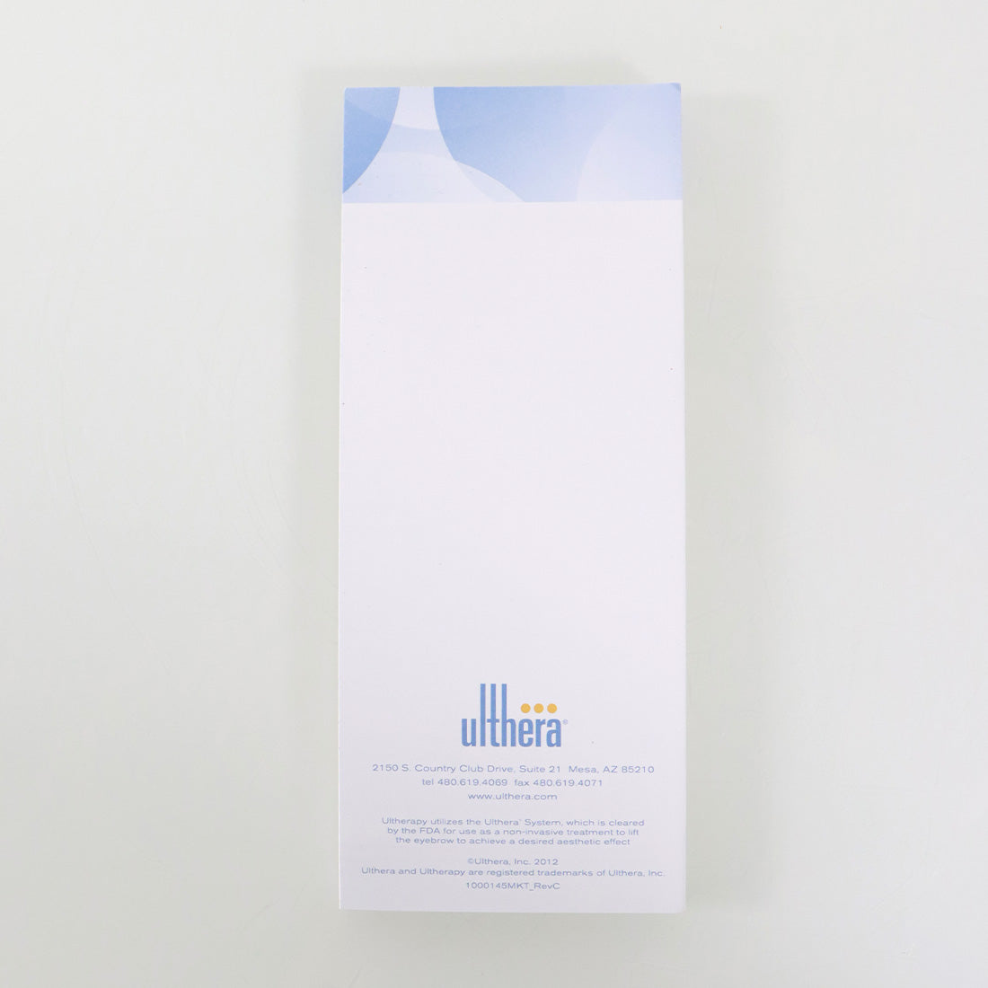 2012 Ulthera Ultherapy 'What To Expect After Treatment' Trifold Brochure 16x