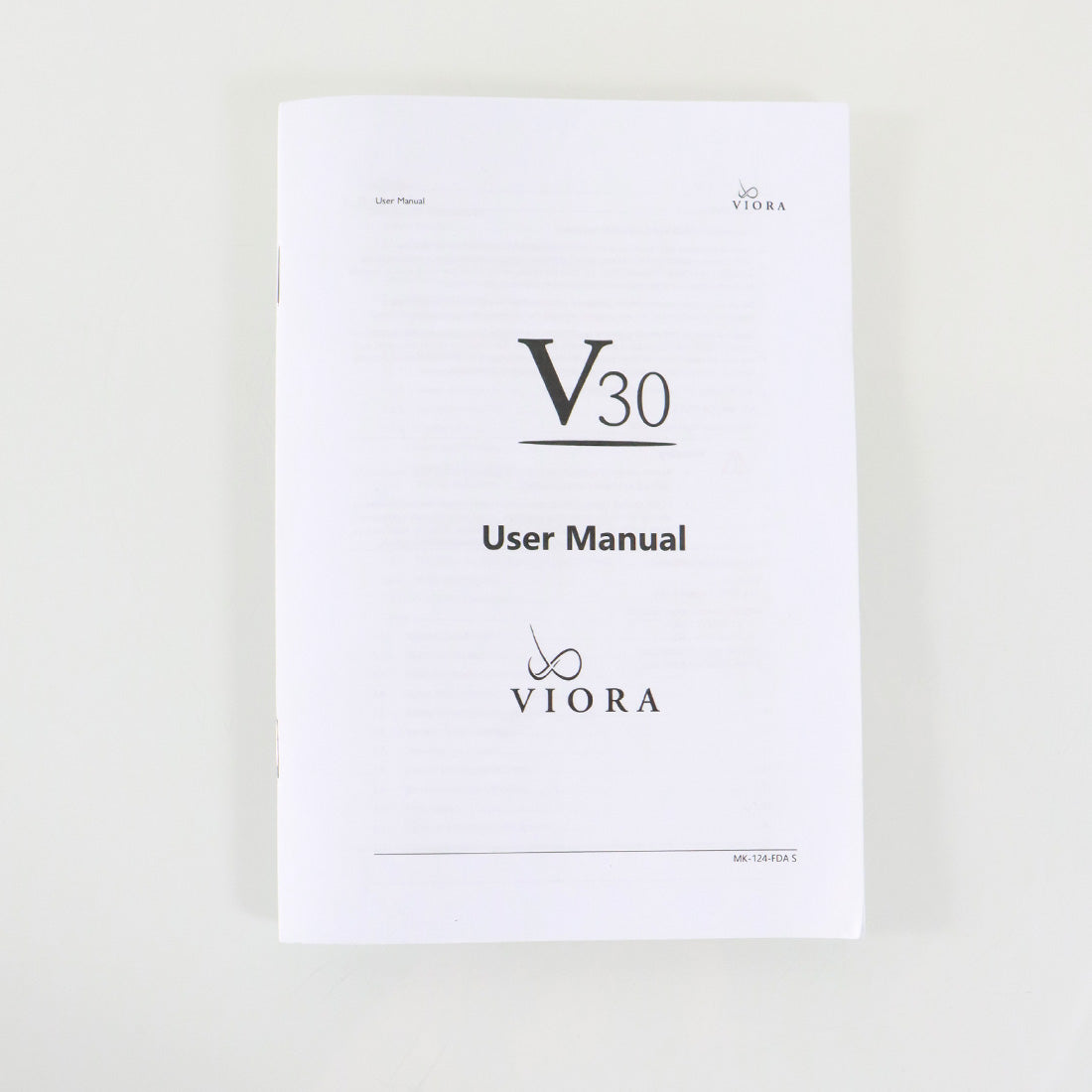 2020 Viora V30 IPL Radio Frequency RF User Manual Guide MK-124-FDA S
