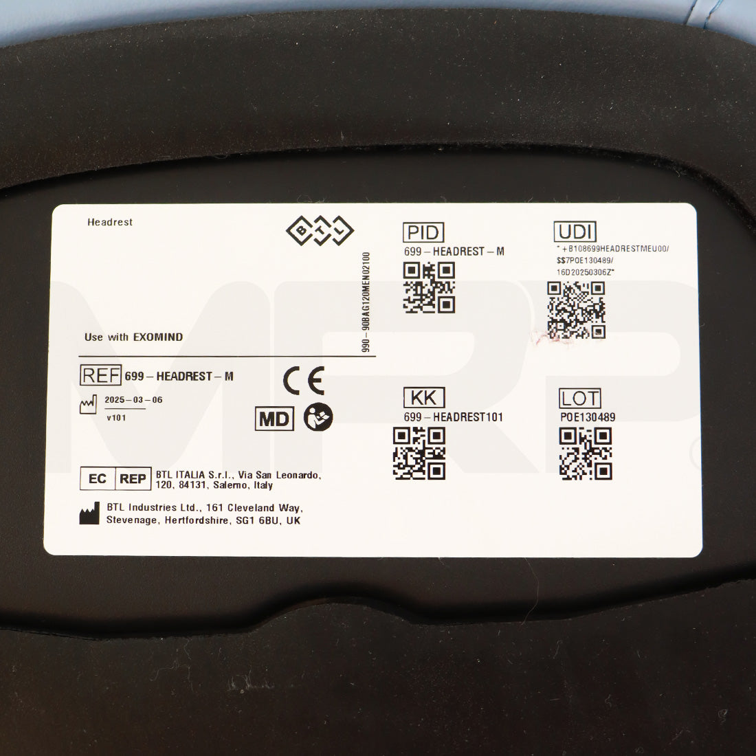 2025 BTL ExoMind System Headrest Serial