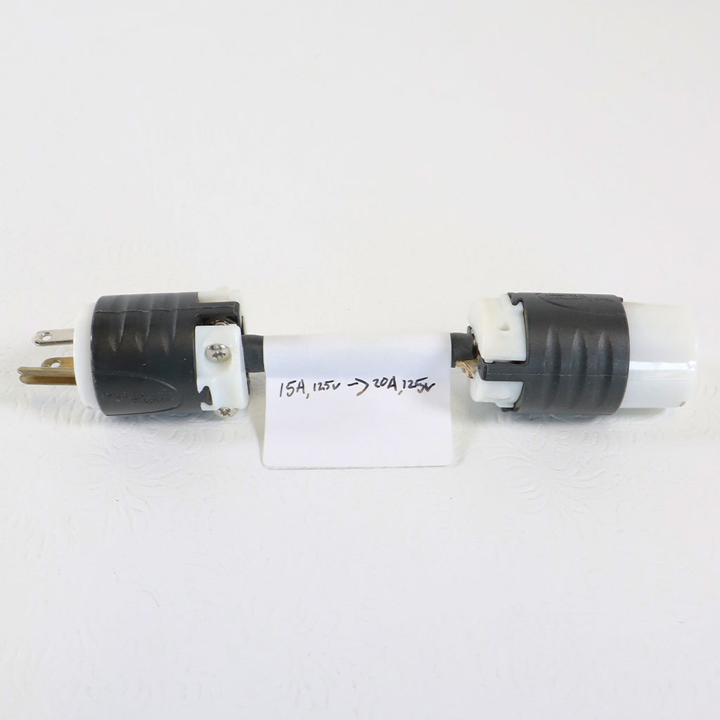 Pass & Seymour Legrand 15A 125V Converter 20A 125V Straight Blade Plug 3 Prong