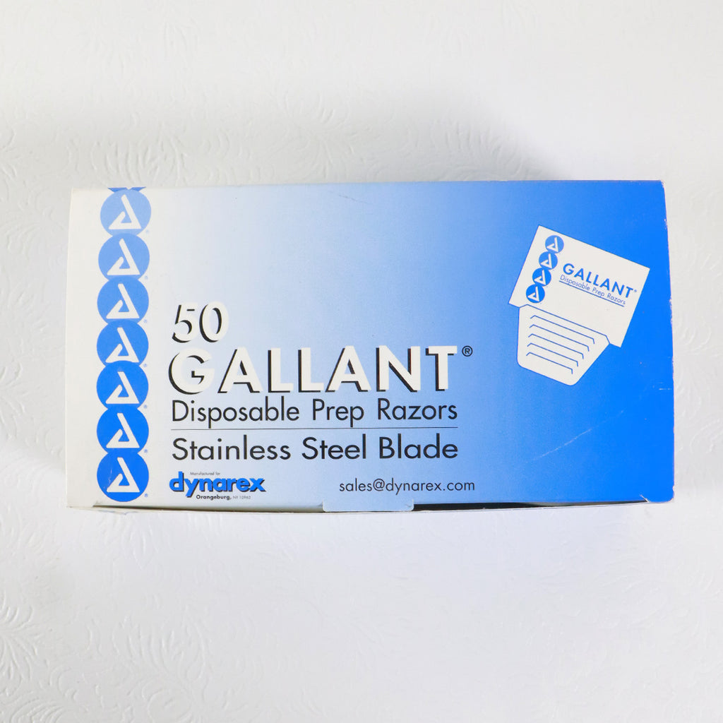 Dynarex Gallant Surgical Prep Disposable Razor Stainless Steel Blade x50