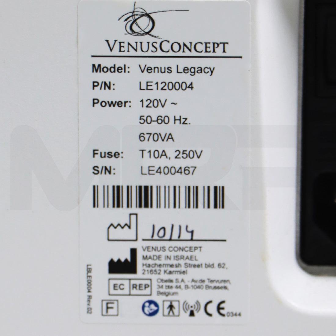 2014 VenusConcept Venus Legacy Cellulite Reduction & Skin Tightening System