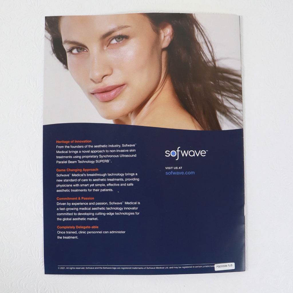 2012 Sofwave The Superb Fine Lines & Wrinkles Marketing Booklet PB00009-7US