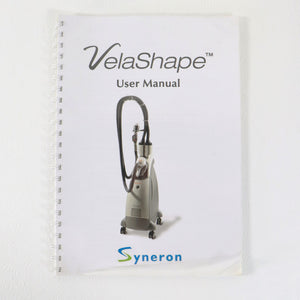 2008 Syneron VelaShape User Manual Guide Spiral Bound DC62751