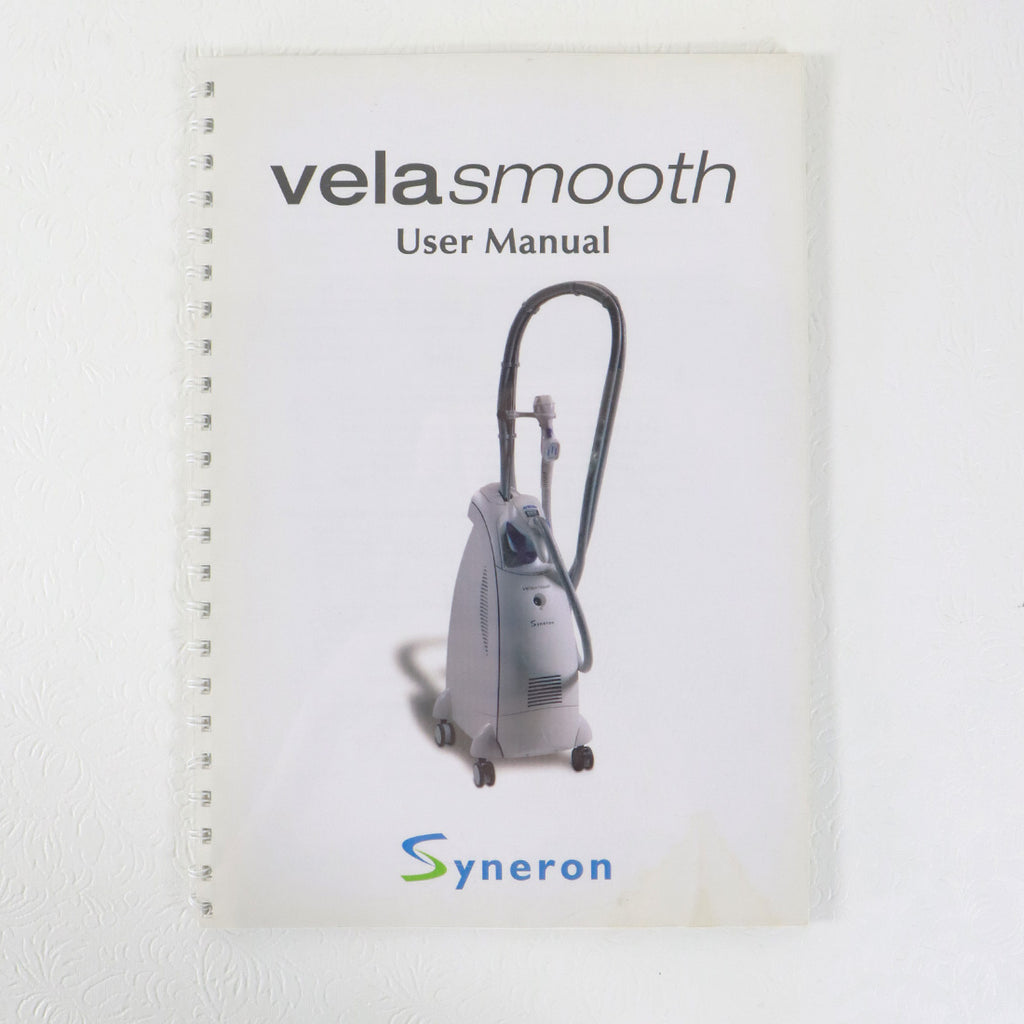 2007 Syneron VelaSmooth User Manual Guide Spiral Bound DC20298