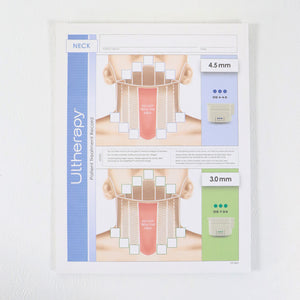 Ulthera Ultherapy Patient Record Neck Record Sheet 4.5mm 3mm 23x Sheets