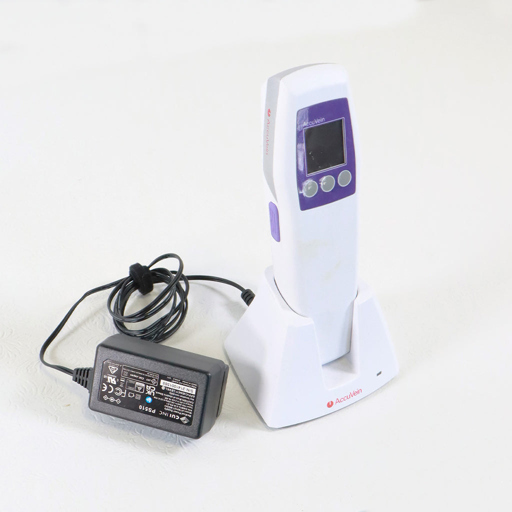 AccuVein Vein Finder HF580 w/ Illuminator Rolling Stand AV500 HP Handpiece