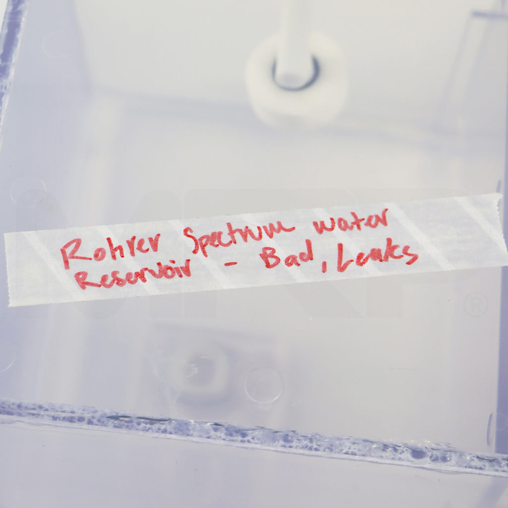 Rohrer Aesthetics Spectrum Tank Water Reservoir As-Is