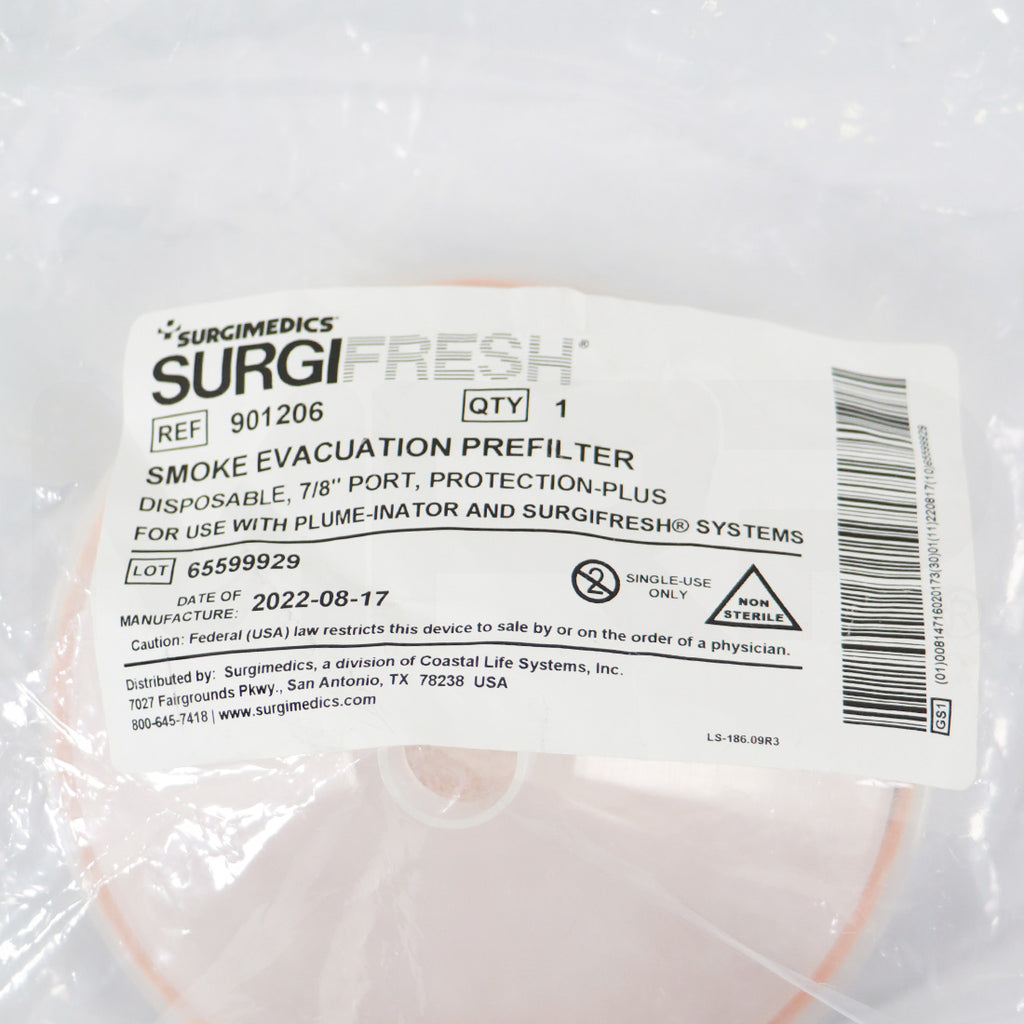 SurgiMedics Filter SurgiFresh Protection Plus Surgi Fresh 7/8" Prefilter 901206