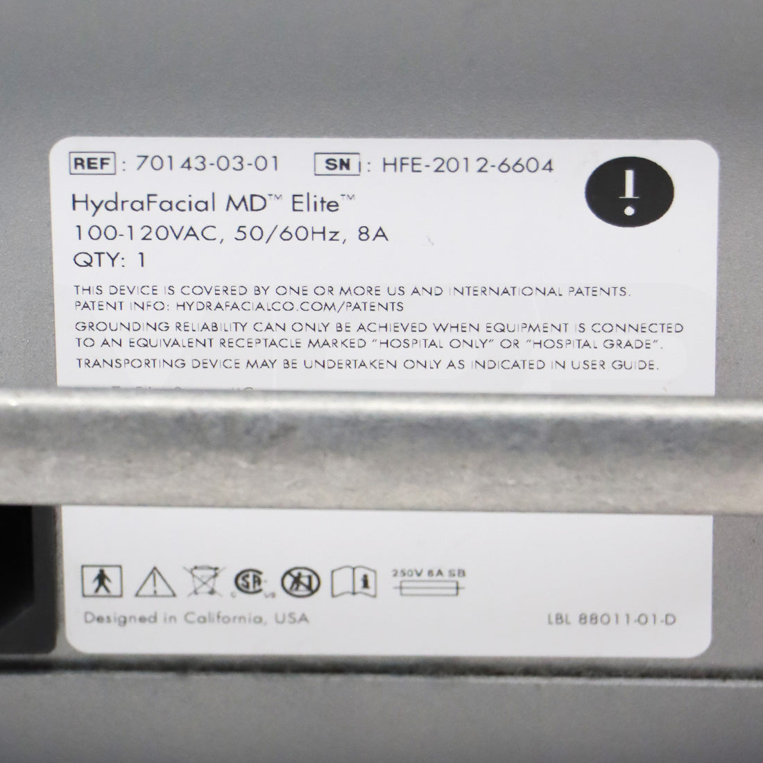 2012 Edge Systems Hydrafacial MD Elite Hydradermabrasion Skin Treatment Device
