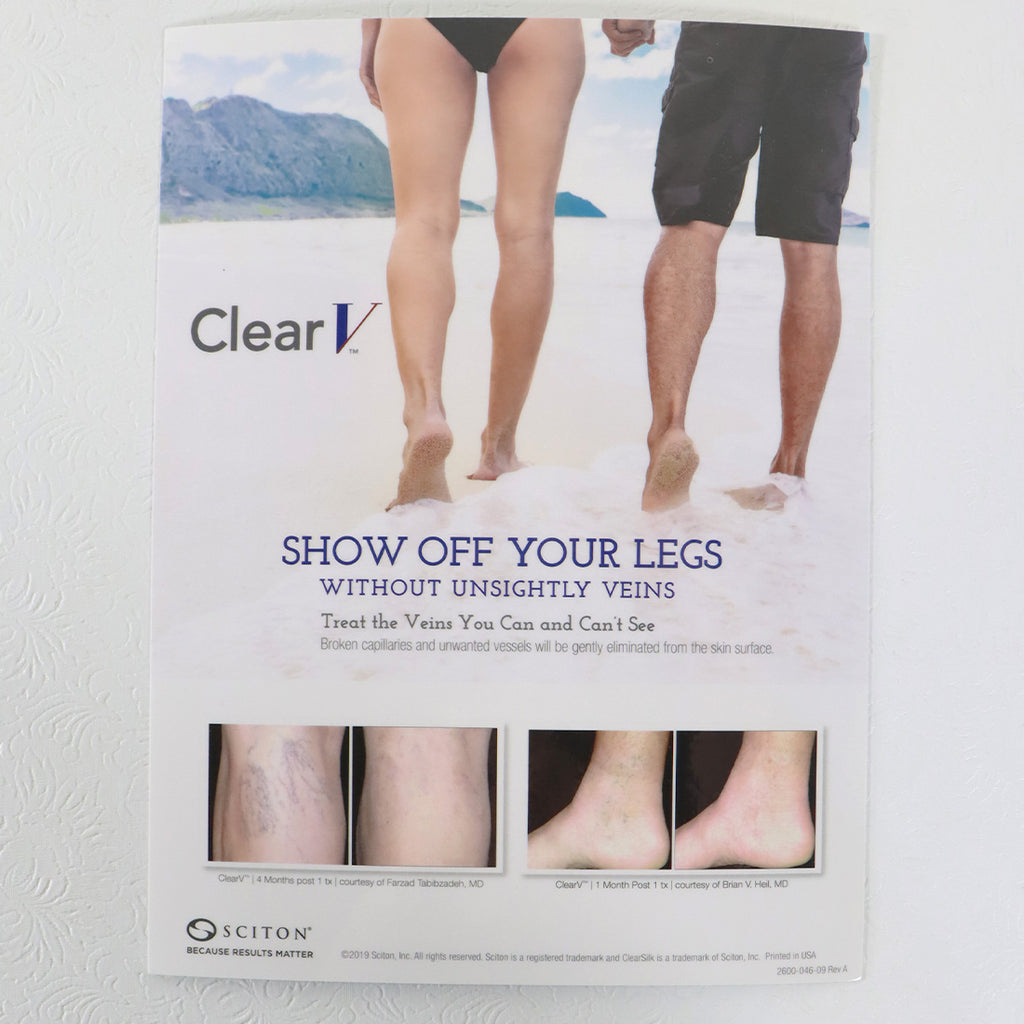 Sciton Clear V Show Off Your Legs Marketing Stand 2600-046-09