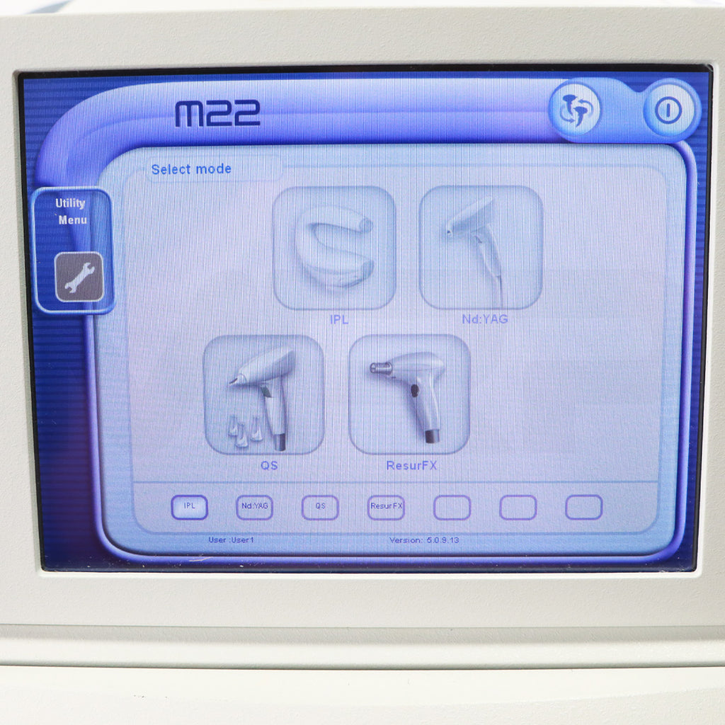2018 Lumenis M22 System Screen
