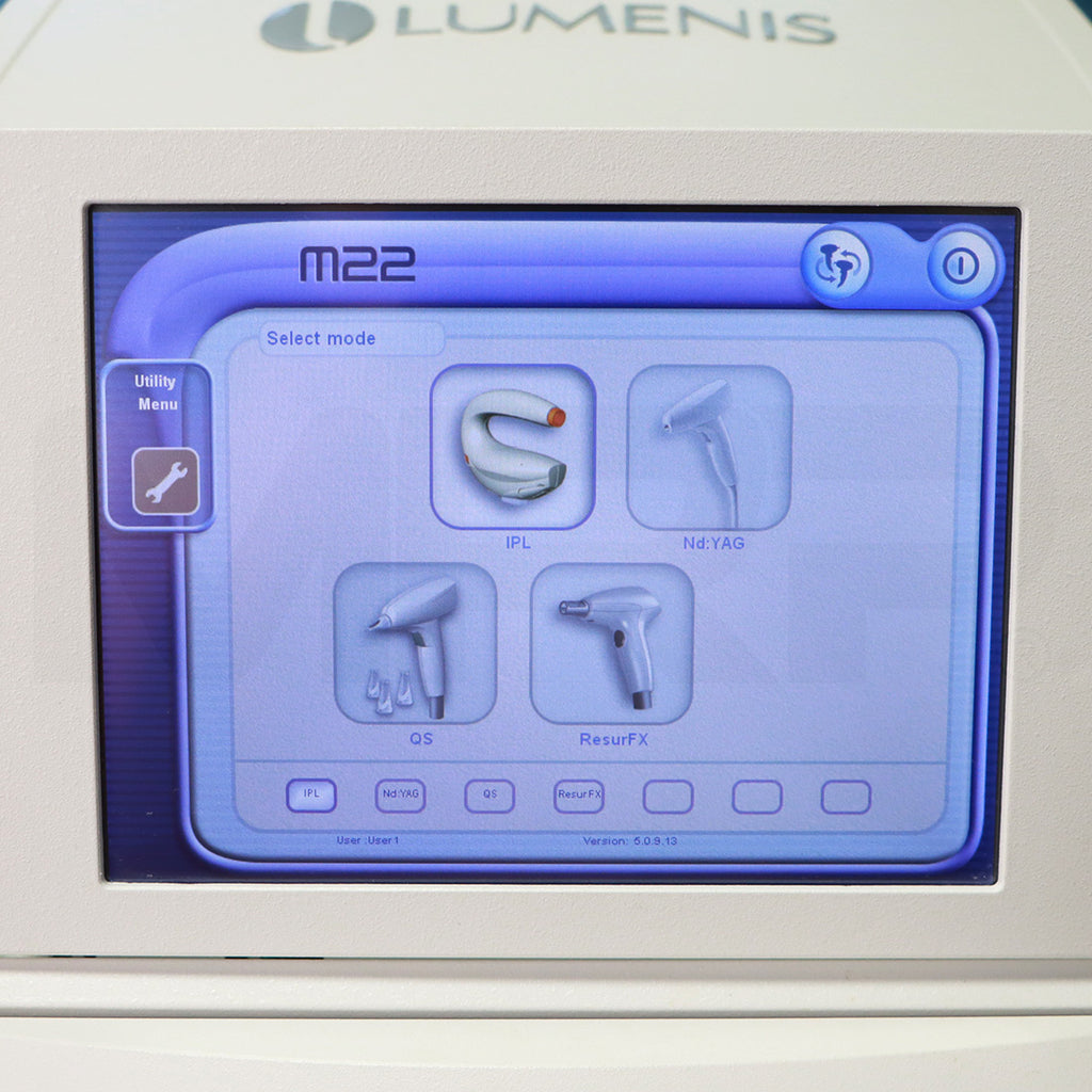 2019 Lumenis M22 System Screen