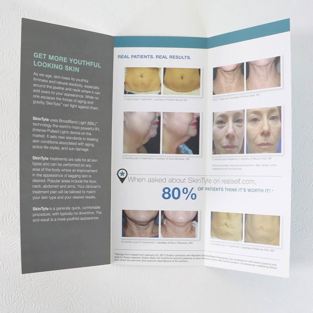 Sciton SkinTyte Love the Skin You're In Marketing Brochures 10pk