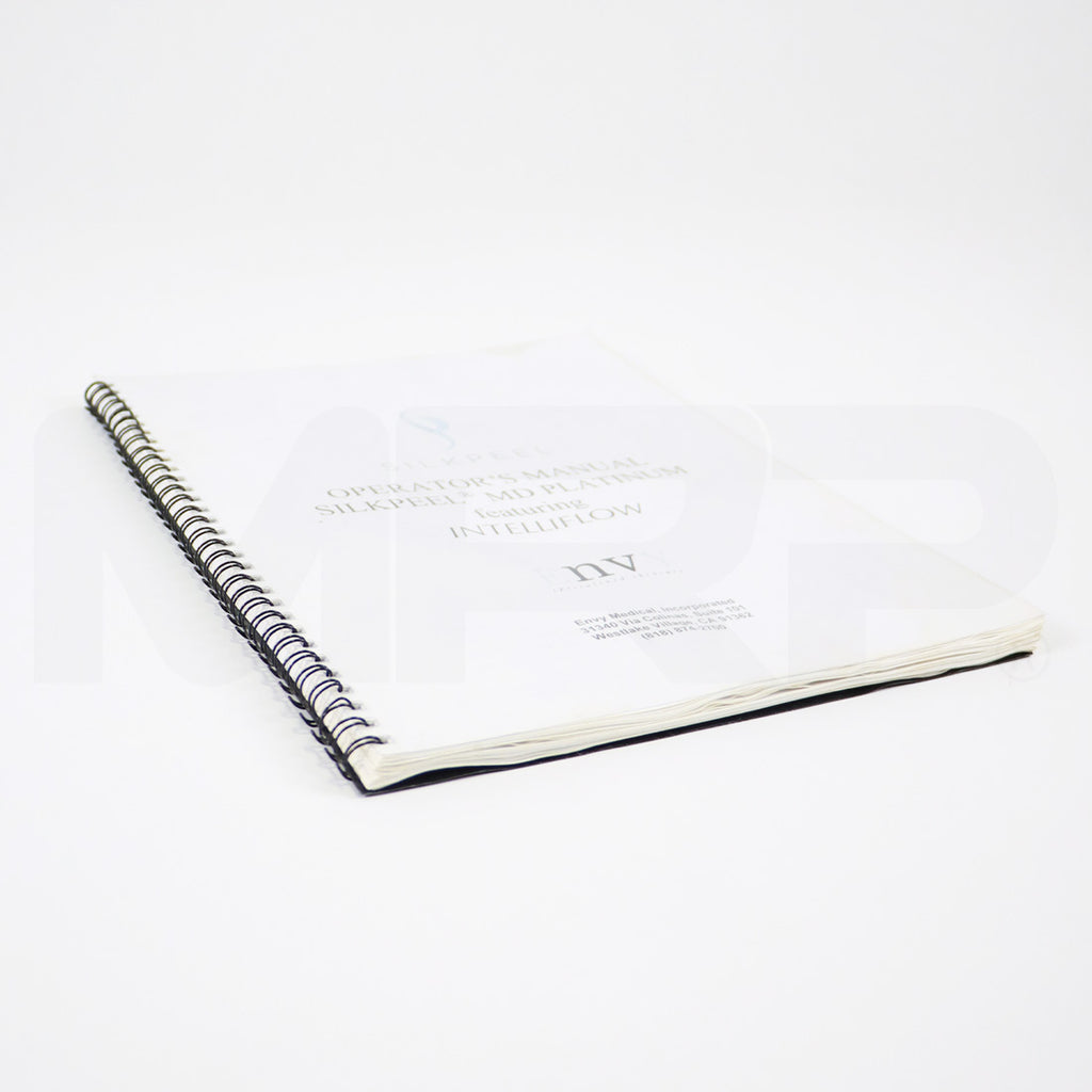 Envy Medical SilkPeel MD Platinum Dermalinfusion Featuring Intelliflow Operator Manual