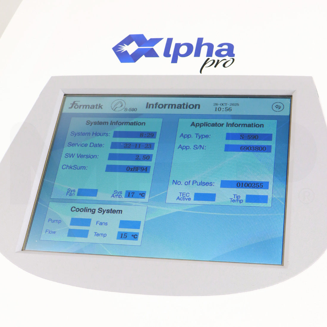 2023 AMP Formatk Alpha Pro System S-590 Screen