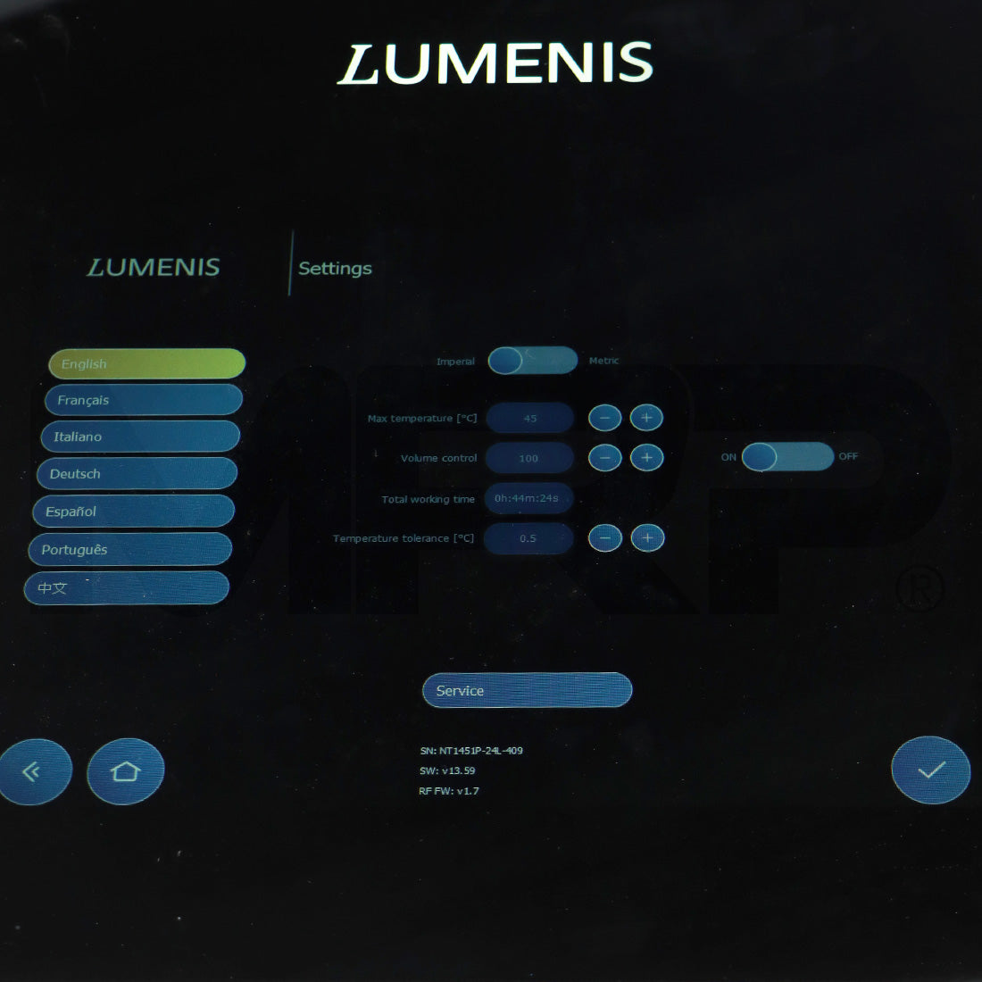 2024 Lumenis OptiPLUS RF Eye Treatment System
