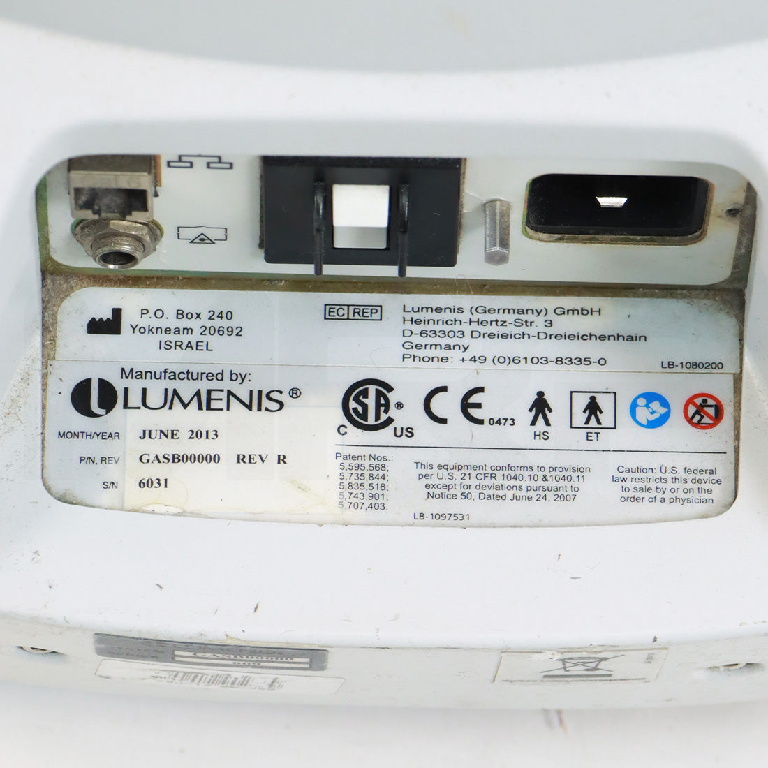 2013 Lumenis LightSheer Duet System Serial