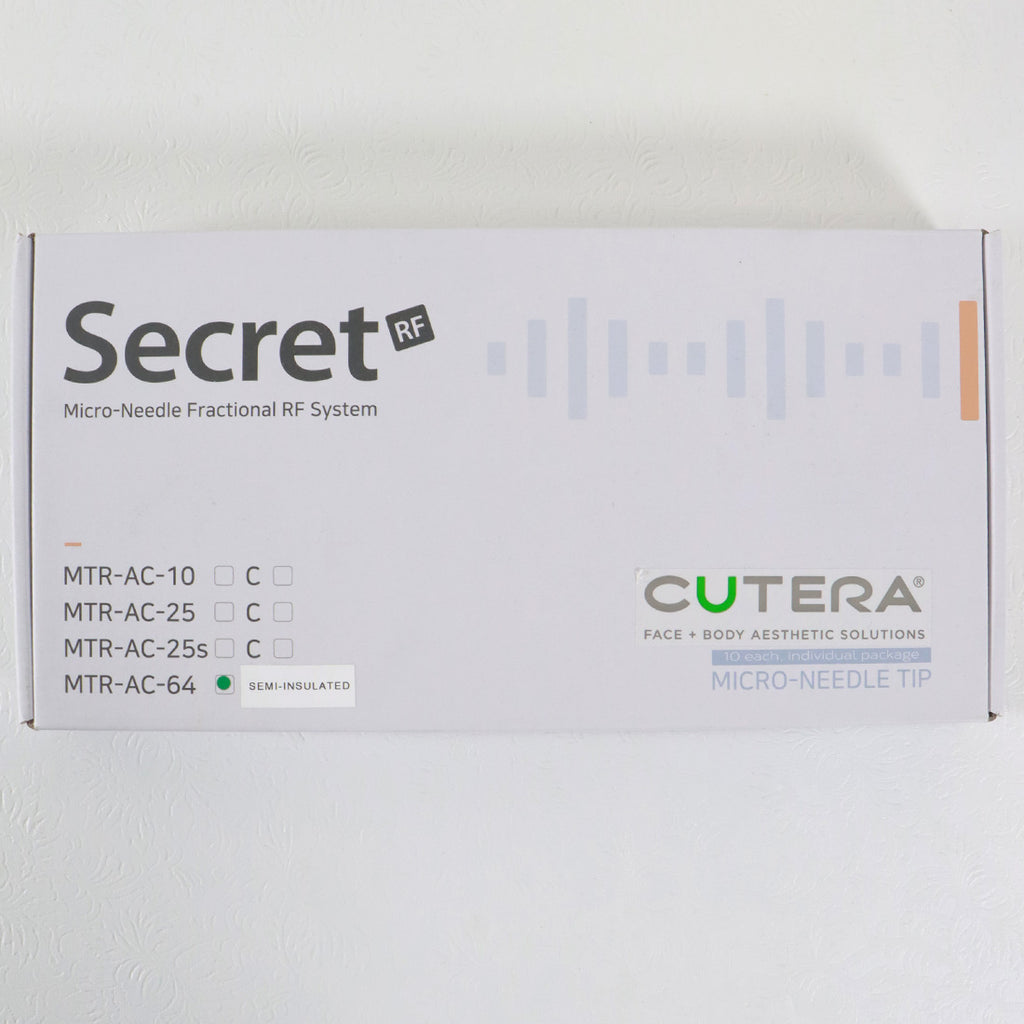 Cutera SecretRF Microneedle Tip 64-Pin Semi-Insulated MTR-AC-C-64 8pk 08/2025