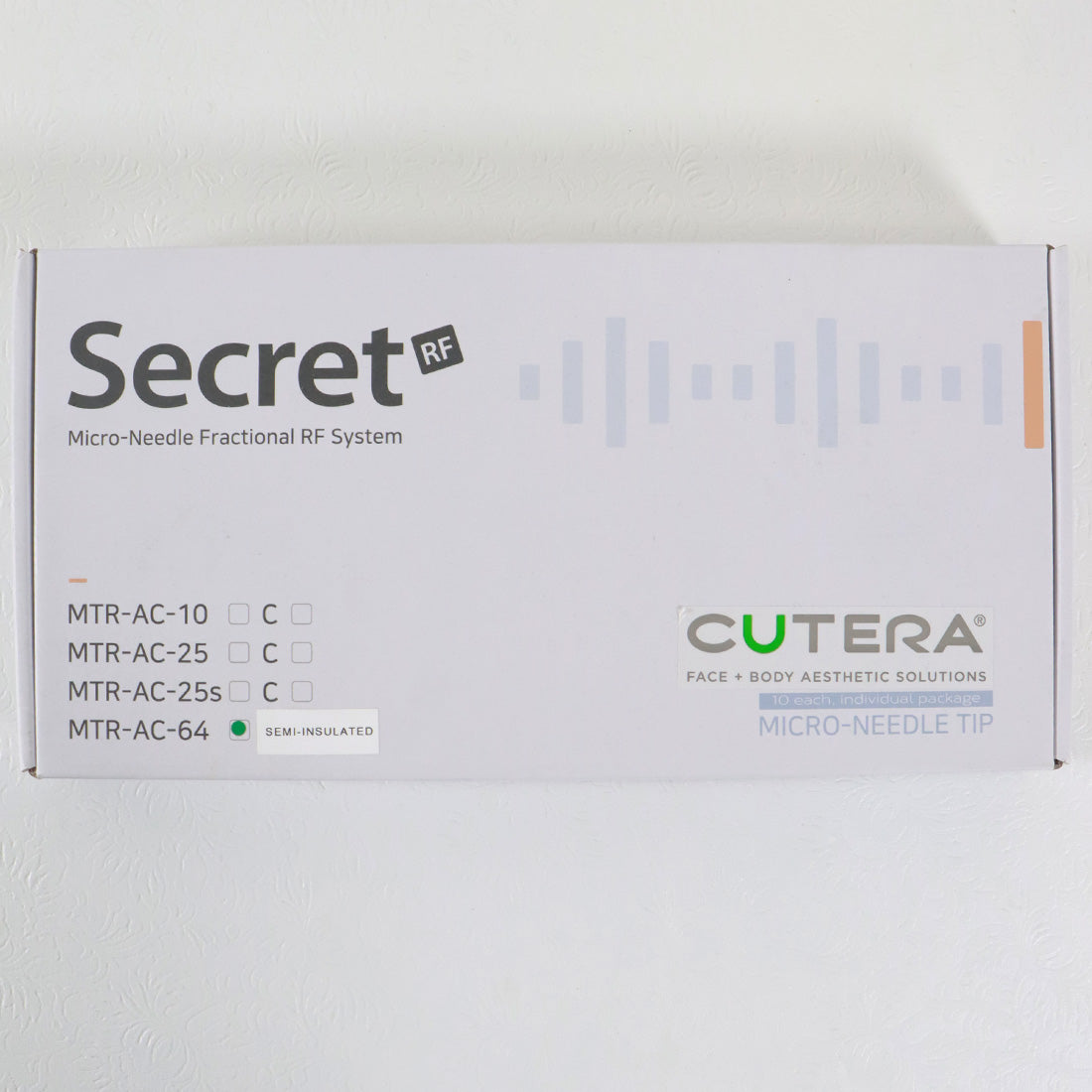 Cutera SecretRF Microneedle Tip 64-Pin Semi-Insulated MTR-AC-C-64 8pk 08/2025