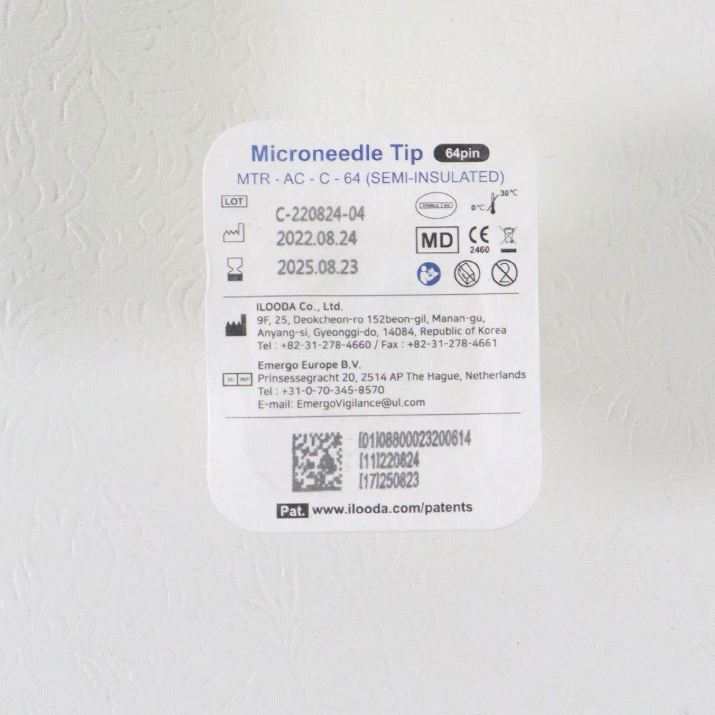 Cutera SecretRF Microneedle Tip 64-Pin Semi-Insulated MTR-AC-C-64 8pk 08/2025