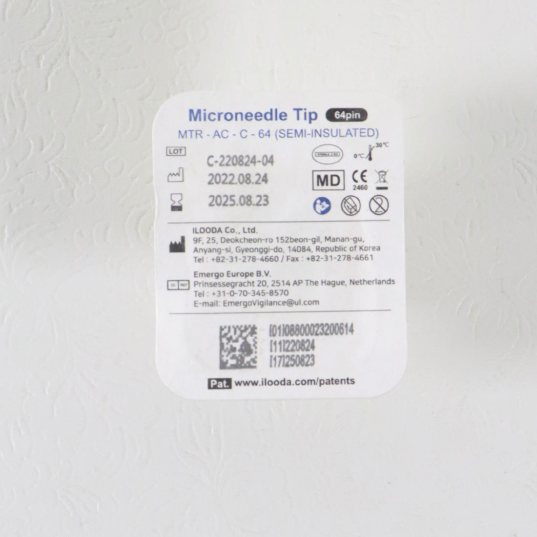 Cutera SecretRF Microneedle Tip 64-Pin Semi-Insulated MTR-AC-C-64 8pk 08/2025