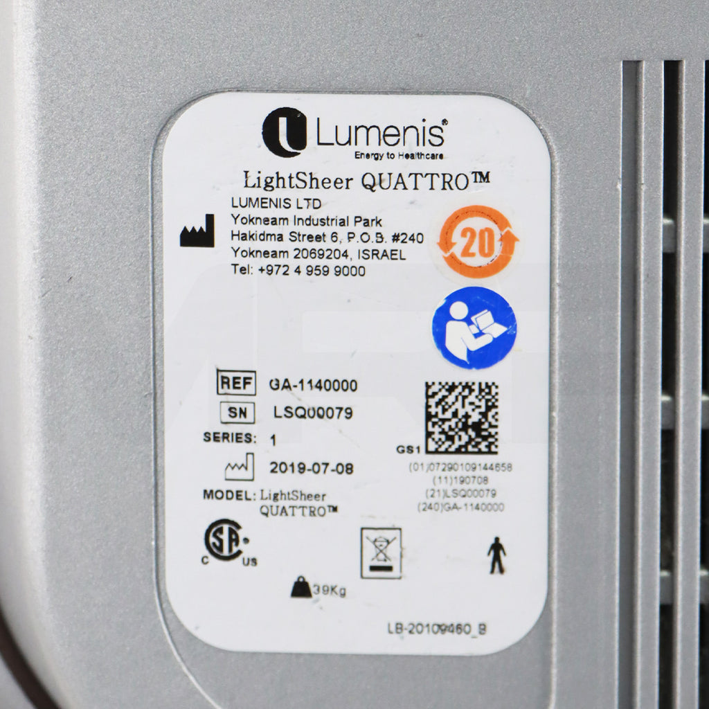 2019 Lumenis LightSheer Quattro Diode Laser Hair Removal System