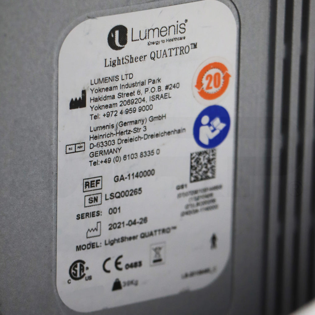2021 Lumenis LightSheer Quattro Diode Hair Removal System