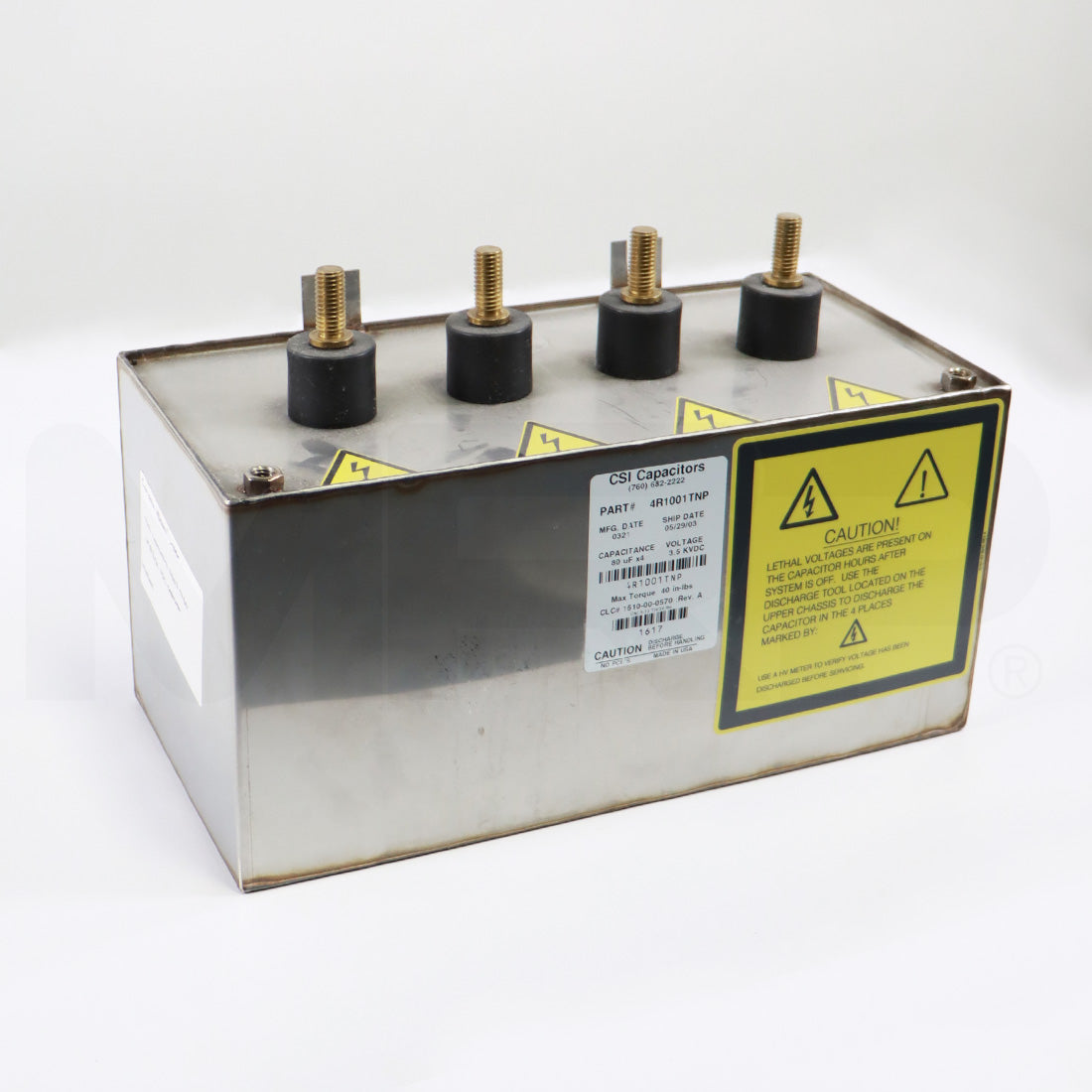 Candela VBeam1 Laser NWL Capacitors 12807 4x80 As-Is