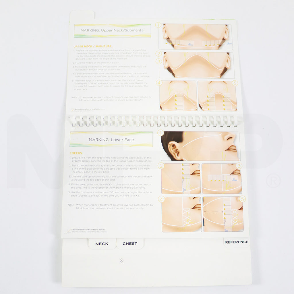 Ultherapy FACE, NECK & BODY Treatment Guideline "Stand Up" Quick Reference Book
