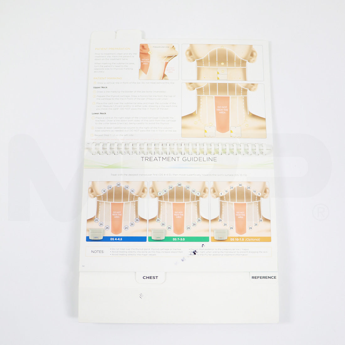 Ultherapy FACE, NECK & BODY Treatment Guideline "Stand Up" Quick Reference Book