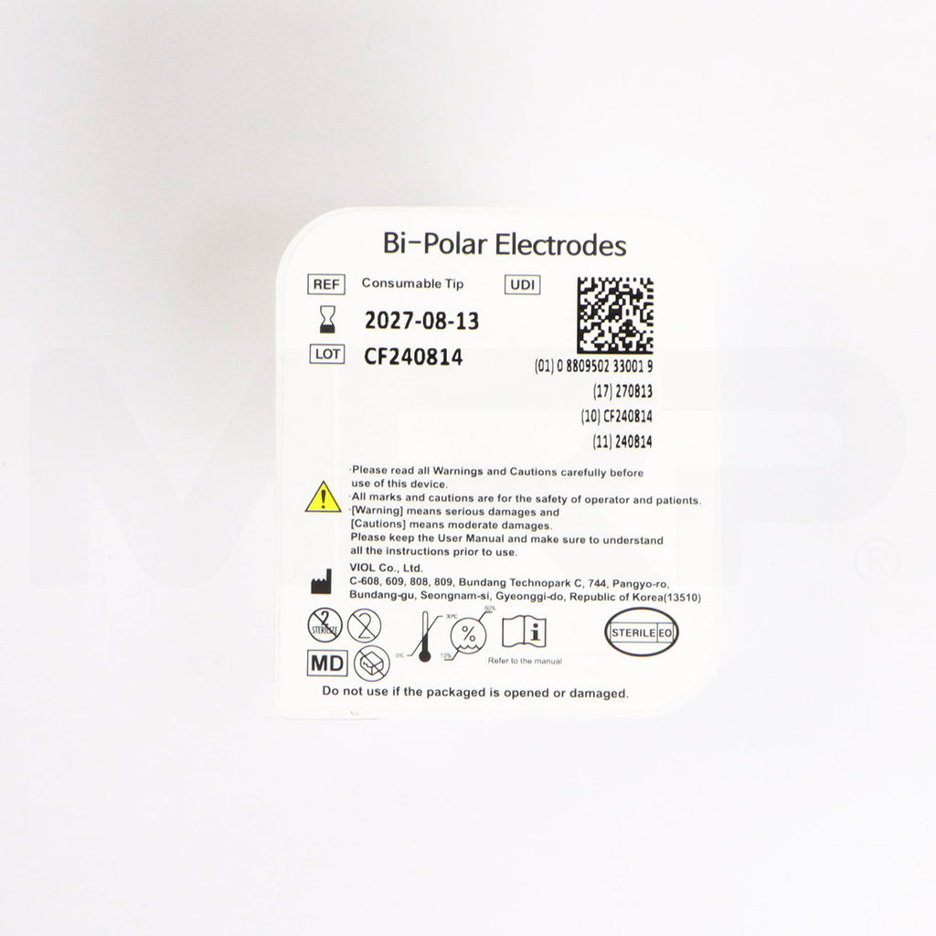 Viol Bi-Polar Electrode Consumable Tip Back