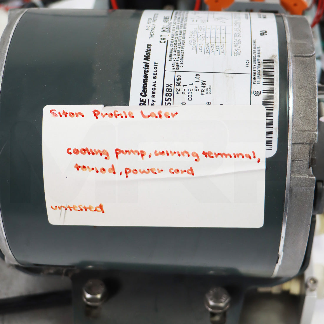 Sciton Profile Laser Cooling Pump Wiring Terminal Power Cord Deck